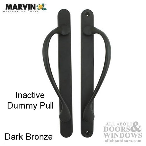 Marvin Inactive / Dummy Narrow Sliding Door Handle - Dark Bronze - Marvin Inactive / Dummy Narrow Sliding Door Handle - Dark Bronze