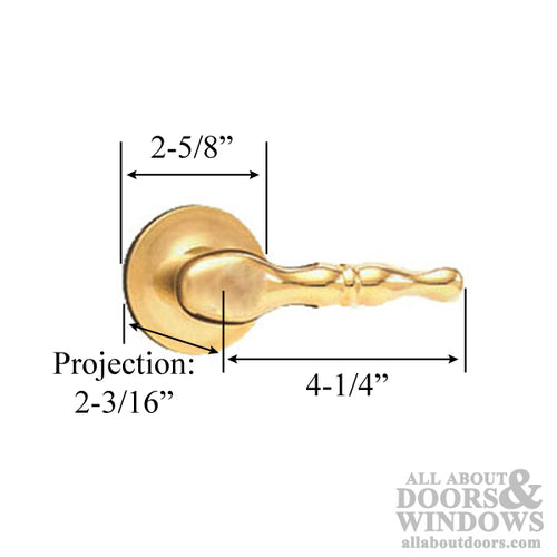 Kwikset 732FL-L03 Fremont Dummy Pair - Lifetime Polished Brass - Kwikset 732FL-L03 Fremont Dummy Pair - Lifetime Polished Brass