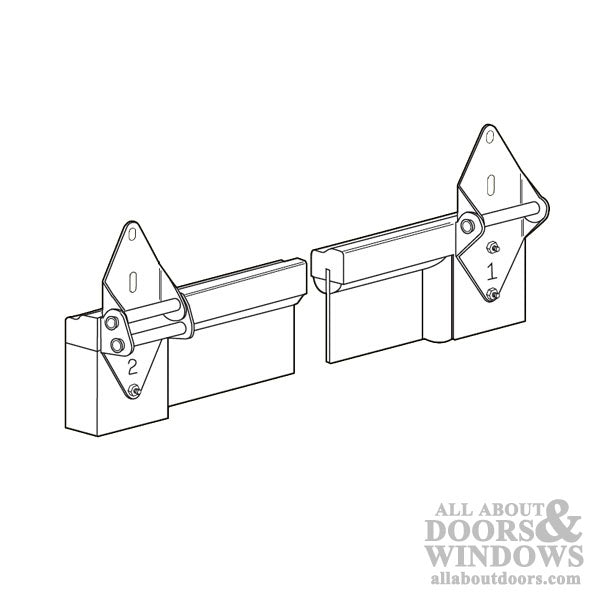 3 Inch Standard No. 2 Hinge for Rollers with 7/16 Inch Stem Diameter for Garage Doors - 3 Inch Standard No. 2 Hinge for Rollers with 7/16 Inch Stem Diameter for Garage Doors