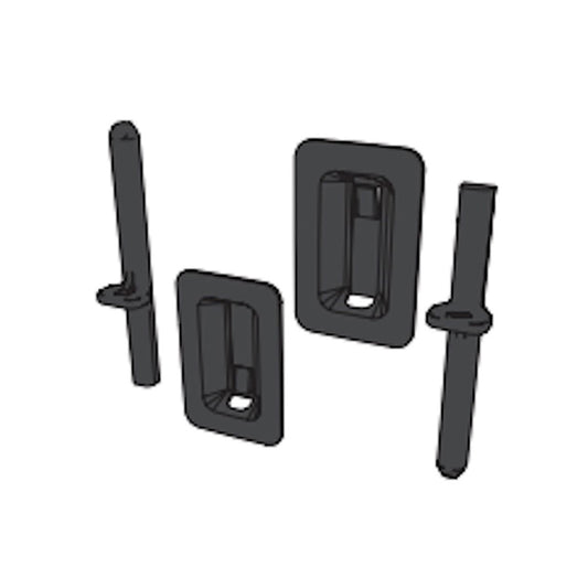 Pella Slide Bolt Pack for Screen Door Astragal - Black