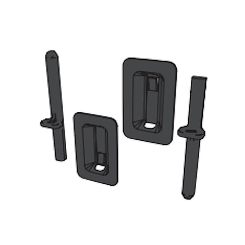 Pella Slide Bolt Pack for Screen Door Astragal - Black - Pella Slide Bolt Pack for Screen Door Astragal - Black