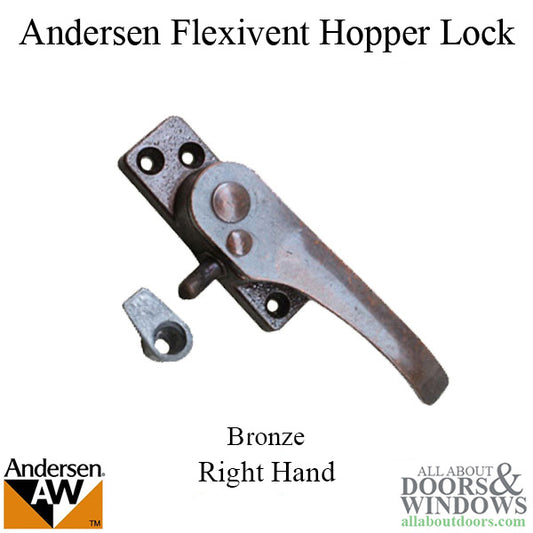 Andersen Flexivent Hopper Lock For Basement Sliding Windows Right Handed Lock