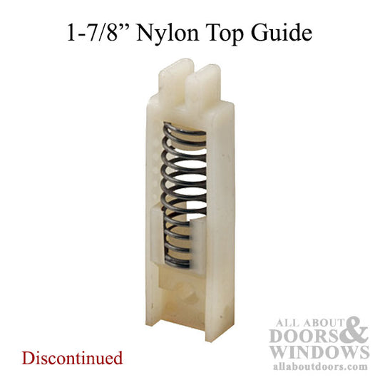 DISCONTINUED 1-7/8 Inch Nylon Top Guide with Adjustment Screw for Sliding Screen Door