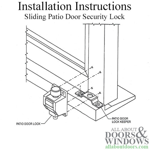 Truth Sliding Patio Door Foot Bolt security Lock - Truth Sliding Patio Door Foot Bolt security Lock
