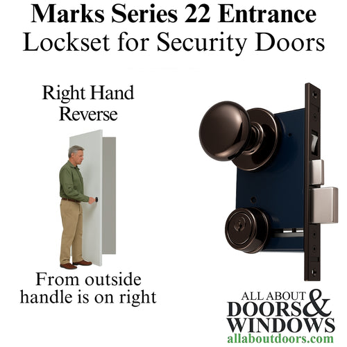 Blemished Oil Rubbed Bronze Marks Series 22 Entrance Lockset - 1