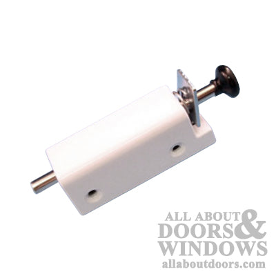 Security Foot Bolt for Sliding Patio Door - White