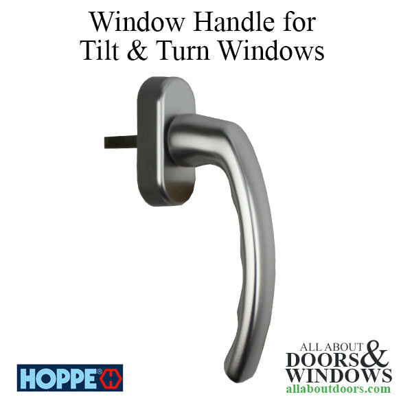 Luxembourg Non-Locking Handle, T&T Windows/ Terrace Doors - cast Aluminum - Silver - Luxembourg Non-Locking Handle, T&T Windows/ Terrace Doors - cast Aluminum - Silver