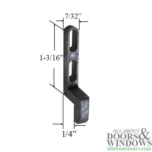 Replacement Strike Latch for Sliding Screen Door Latch Set - DISCONTINUED - Replacement Strike Latch for Sliding Screen Door Latch Set - DISCONTINUED