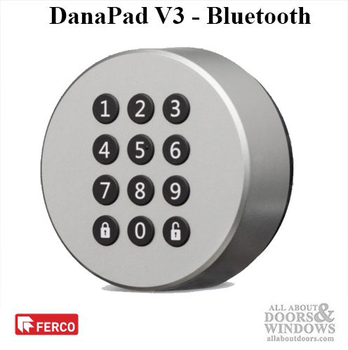 DanaPad V3 Pushbutton Smart Lock Bluetooth Companion Satin Chrome