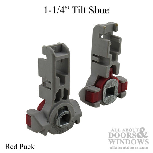 Tilt shoe, 1-1/4 - Red, Inverted Channel Balance - Tilt shoe, 1-1/4 - Red, Inverted Channel Balance