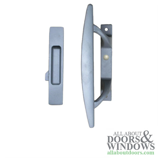 Handle Set for Sliding Patio Doors with Diecast Inside Pull Right Hand