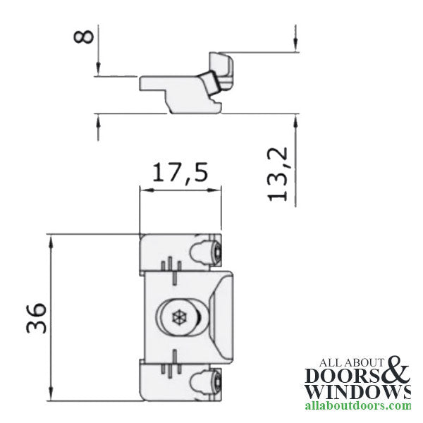 Adjustable Keeper / Strike for window or door - Adjustable Keeper / Strike for window or door