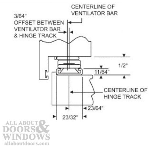 4-Bar Egress Hinge, 12-1/4 Inch Fixed Rivet - Stainless Steel - 4-Bar Egress Hinge, 12-1/4 Inch Fixed Rivet - Stainless Steel