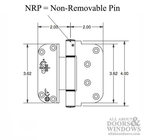 Adjustable Hinge All in One Vertical Horizontal NRP Hinge Fits Outswing Door Choose Color - Adjustable Hinge All in One Vertical Horizontal NRP Hinge Fits Outswing Door Choose Color