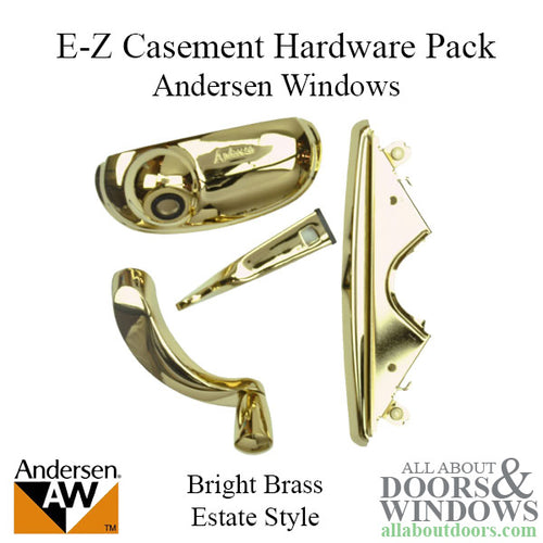 Hardware Pack, EZ, Estate Style - Bright Brass - Hardware Pack, EZ, Estate Style - Bright Brass