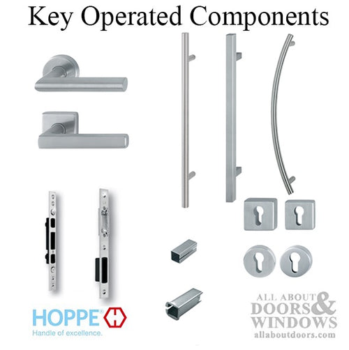 Hoppe Amsterdam Half Handle for Interior Entrance Doors - Stainless Steel - Hoppe Amsterdam Half Handle for Interior Entrance Doors - Stainless Steel