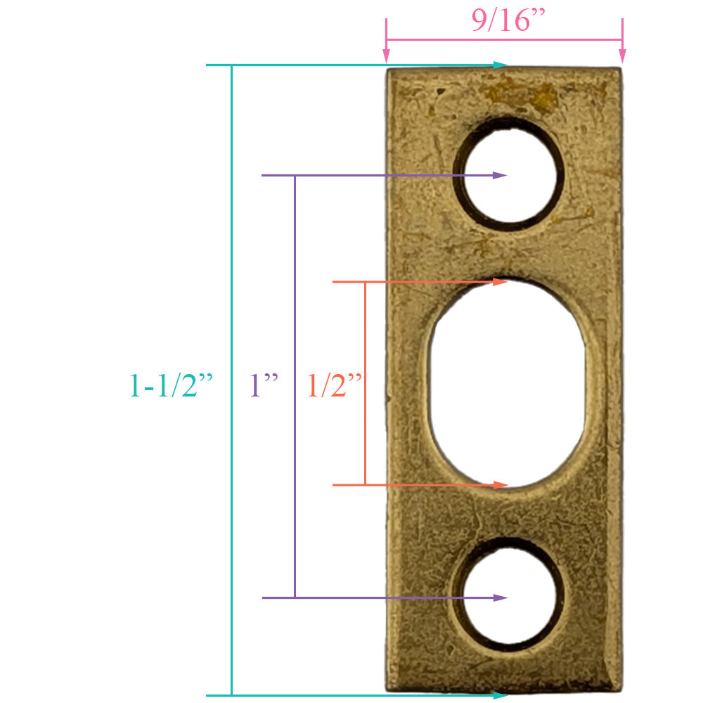 Flush Bolt Strike - 1-1/2