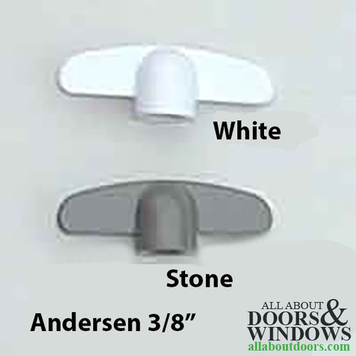 Andersen Replacement T-Handle 3/8 spline  Casement / Awning windows - Choose Color - Andersen Replacement T-Handle 3/8 spline  Casement / Awning windows - Choose Color