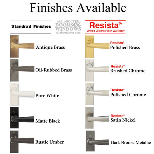 HOPPE Active Handle Set with Munchen Style Lever Dark Bronze Metallic Finish - HOPPE Active Handle Set with Munchen Style Lever Dark Bronze Metallic Finish