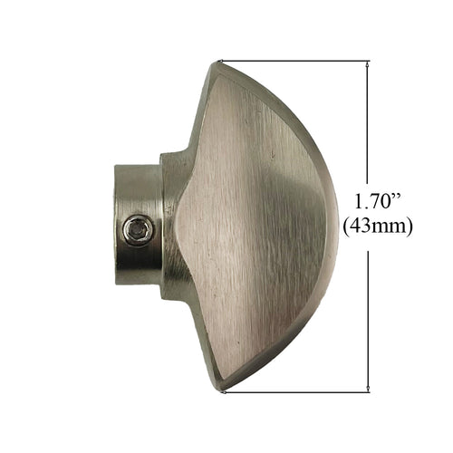 Hoppe Crescent Knob, New Style for Non-Logo Cylinder - Choose Color - Hoppe Crescent Knob, New Style for Non-Logo Cylinder - Choose Color