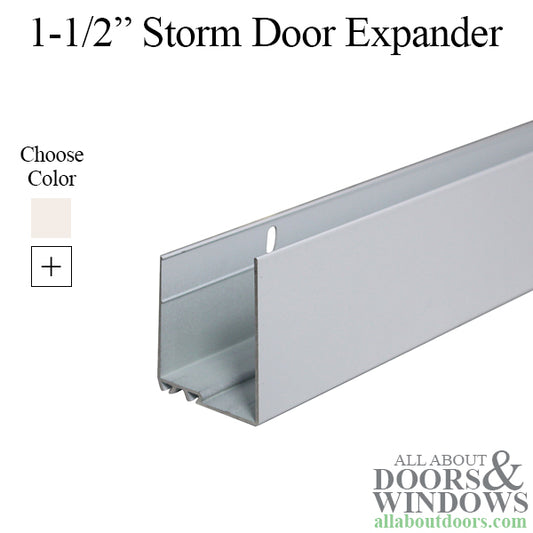 1-1/2" Storm Door Expander and 2 Sweeps, 35-1/16 Inch Length - Choose Color