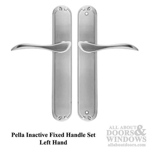 Pella Inactive Fixed Left Hand Handle Set for Hinged Door - Pella Inactive Fixed Left Hand Handle Set for Hinged Door