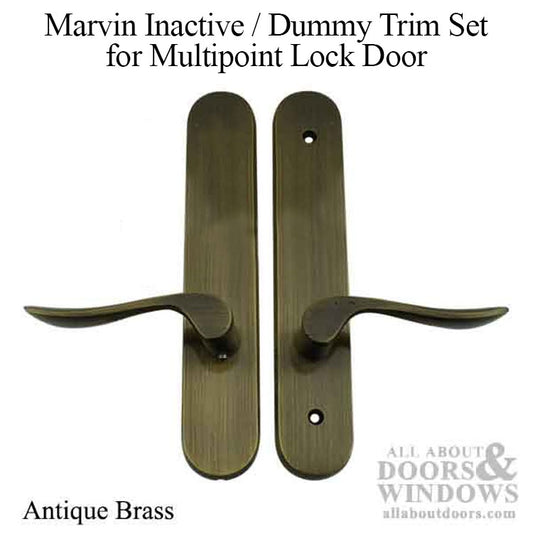 Marvin Inactive / Dummy Trim for Passive door - Antique Brass