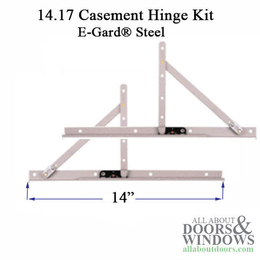 Truth 14" Casement Hinge  6-15/16 opening, Pairs,  E-Gard