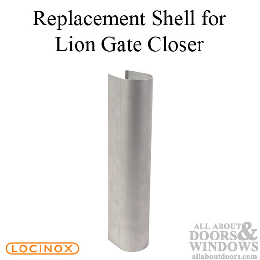 Locinox Uncoated Aluminium Shell for Lion Gate Closer