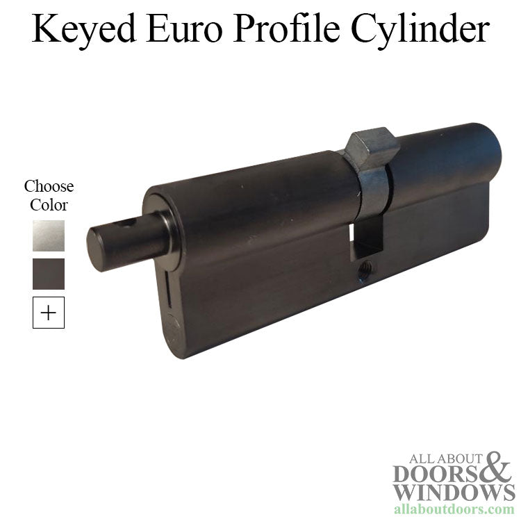 45/45 90mm Keyed Euro Profile Cylinder with Tang, Schlage Keyway - Choose Color - 45/45 90mm Keyed Euro Profile Cylinder with Tang, Schlage Keyway - Choose Color