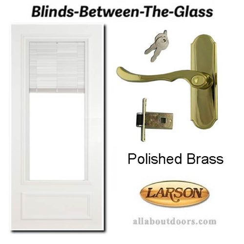 Larson Blinds Between the Glass Storm Door # 400-07 - Larson Blinds Between the Glass Storm Door # 400-07