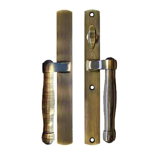 HOPPE HLS 9000 Sliding Door Handle Set Active Non-Keyed Outside Antique Brass