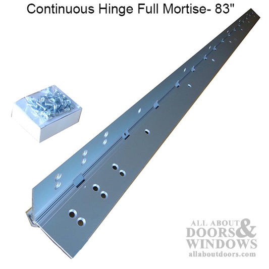 Continuous hinge, 83",  Full Mortise,  Flush Mount