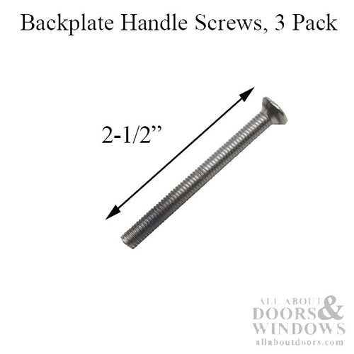 Backplate Screws M5 x 65mm for 2.25 Inch Thick Doors Antique Brass - Backplate Screws M5 x 65mm for 2.25 Inch Thick Doors Antique Brass