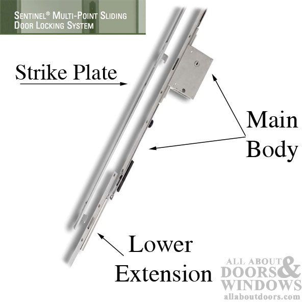 Center Lock Assembly for 3 point Sliding door  lock XM-50 - Center Lock Assembly for 3 point Sliding door  lock XM-50