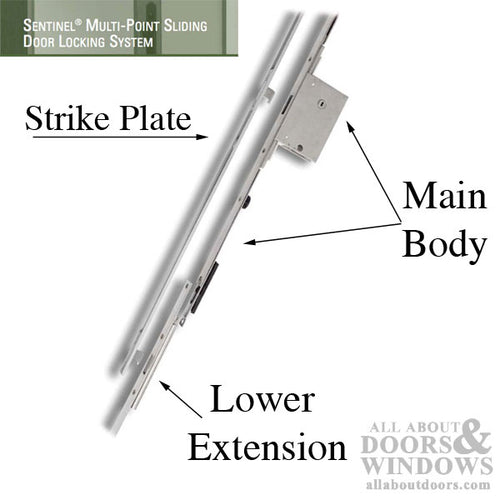 Center Lock Assembly for 3 point Sliding door  lock XM-50 - Center Lock Assembly for 3 point Sliding door  lock XM-50