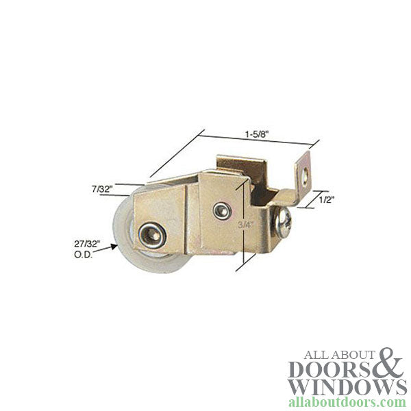 Sliding Window Roller with Nylon Ball Bearing Roller 0.84375 In Wheel Roller 2 Pack - Sliding Window Roller with Nylon Ball Bearing Roller 0.84375 In Wheel Roller 2 Pack