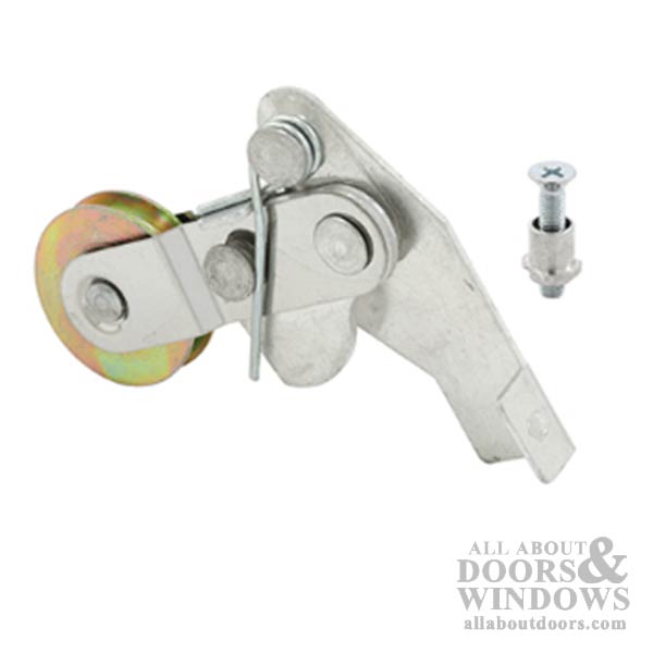 Spring Loaded Roller Assembly with 1 Inch Steel Wheel for Sliding Screen Door - Spring Loaded Roller Assembly with 1 Inch Steel Wheel for Sliding Screen Door