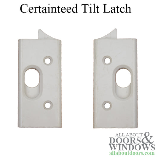 Certainteed Tilt Latch, Plastic, White