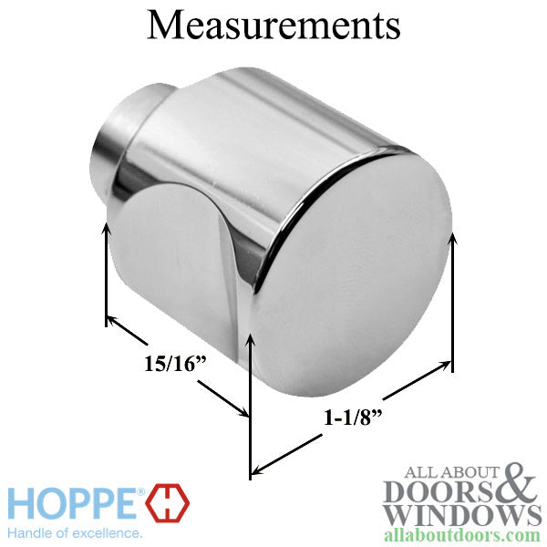 Hoppe H-Knob, New Style for Non-Logo Cylinder - Choose Color - Hoppe H-Knob, New Style for Non-Logo Cylinder - Choose Color