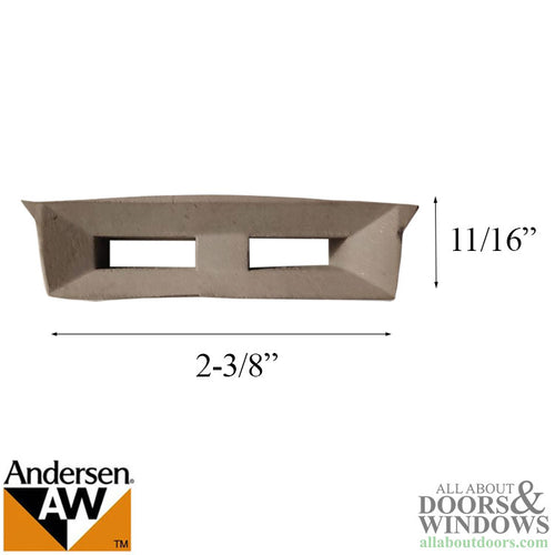 Astragal Weatherstrip Sill Plug - Frenchwood Hinged Doors - Astragal Weatherstrip Sill Plug - Frenchwood Hinged Doors