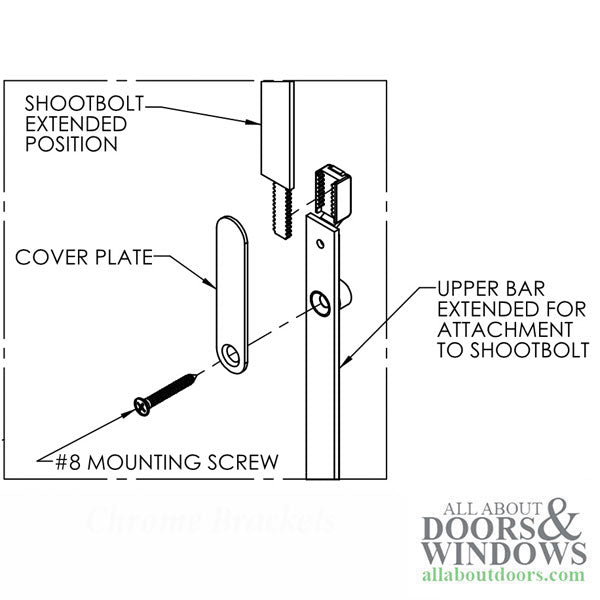 20mm Active / Passive Shootbolt Upper Extension, 37-11/16 - Truth Sentry - Stainless Steel - 20mm Active / Passive Shootbolt Upper Extension, 37-11/16 - Truth Sentry - Stainless Steel