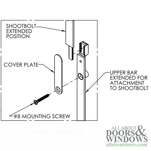 20mm Active / Passive Shootbolt Upper Extension, 37-11/16 - Truth Sentry - Stainless Steel - 20mm Active / Passive Shootbolt Upper Extension, 37-11/16 - Truth Sentry - Stainless Steel