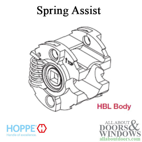Hoppe Spring Assist HBL Latch Body - Hoppe Spring Assist HBL Latch Body