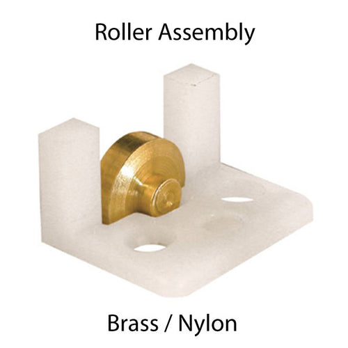 Roller Assembly (Flat) - Sliding Windows, Nylon / Brass - Roller Assembly (Flat) - Sliding Windows, Nylon / Brass