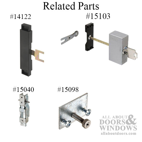 Plastic Slide Assembly, Sliding Patio Door, with Metal Forks - Plastic Slide Assembly, Sliding Patio Door, with Metal Forks