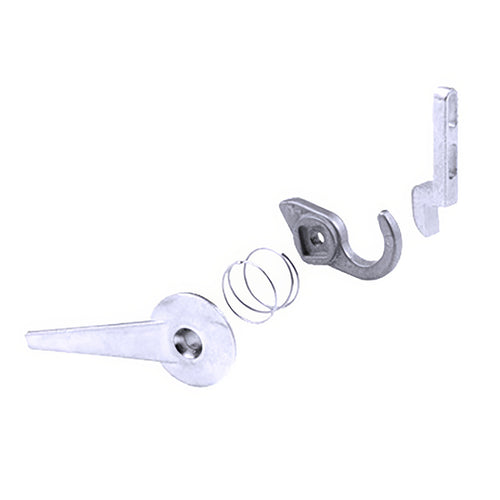 Non-Handed Latch Kit with Medium Hook for Sliding Screen Door - Gray - Non-Handed Latch Kit with Medium Hook for Sliding Screen Door - Gray