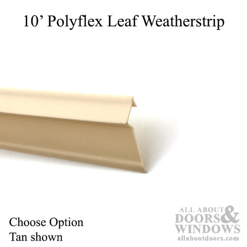 10 foot Leaf Weatherstrip, Bilt Best, Caradco, Hurd, casement and awning sash & frame  - Tan - 10 foot Leaf Weatherstrip, Bilt Best, Caradco, Hurd, casement and awning sash & frame  - Tan