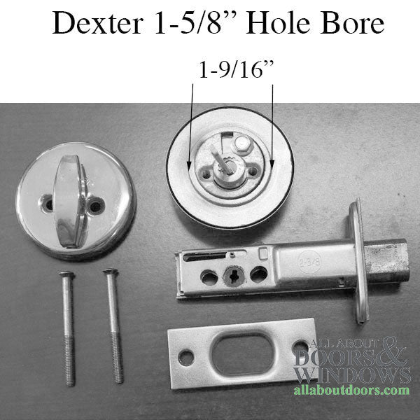 Dexter Old style 4103 Single cylinder Deadbolt 2-3/4 Latch - Dexter Old style 4103 Single cylinder Deadbolt 2-3/4 Latch