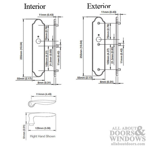 HOPPE Fixed Dummy Handle Set Toronto Lever No Key No Thumb-Turn Resista Satin Nickel - HOPPE Fixed Dummy Handle Set Toronto Lever No Key No Thumb-Turn Resista Satin Nickel